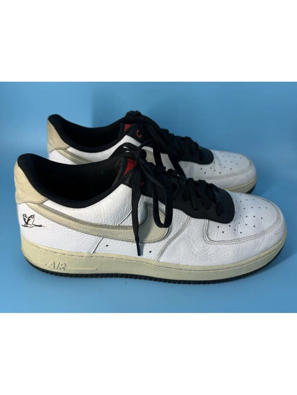 Nike Air Force 1 Low Crane DA8482-100 White Black Men’s Size 13 Sneakers